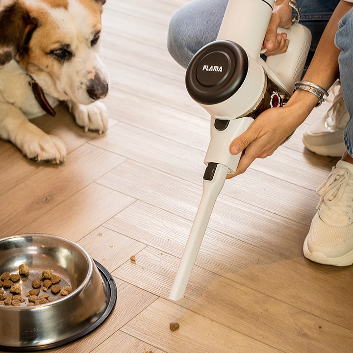 Aspirador vertical 1642FL marca flama com ponteira longa para cantos difíceis