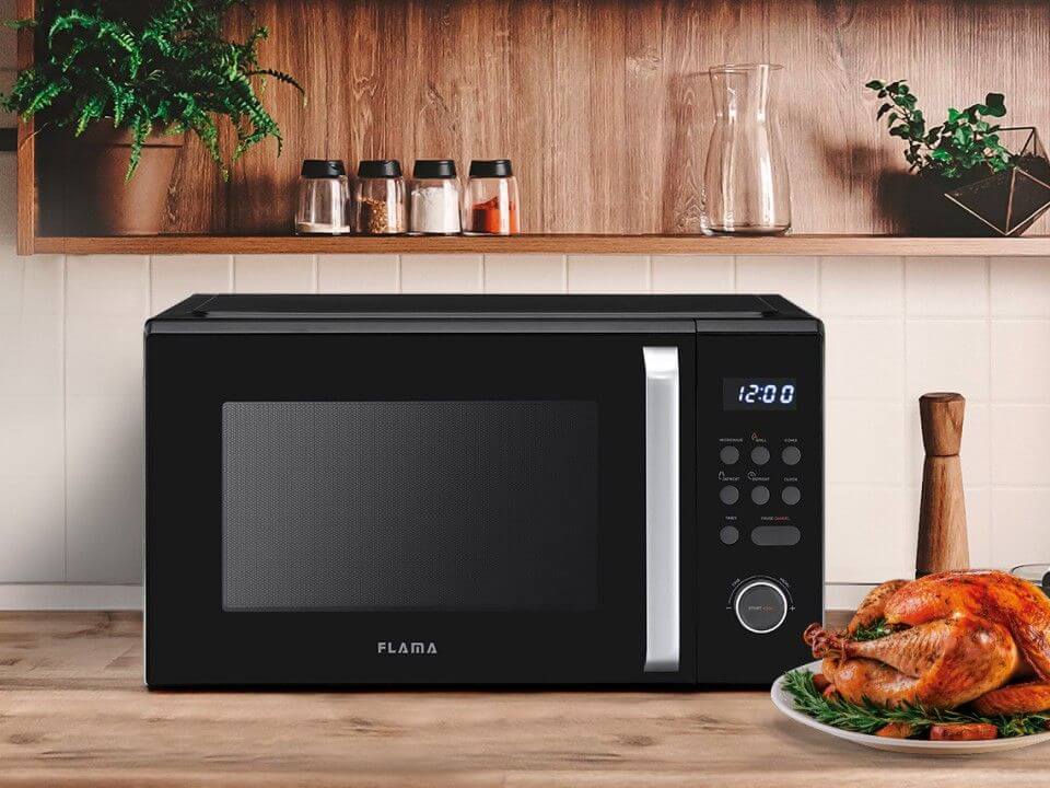 Foto do micro-ondas com grill FLAMA