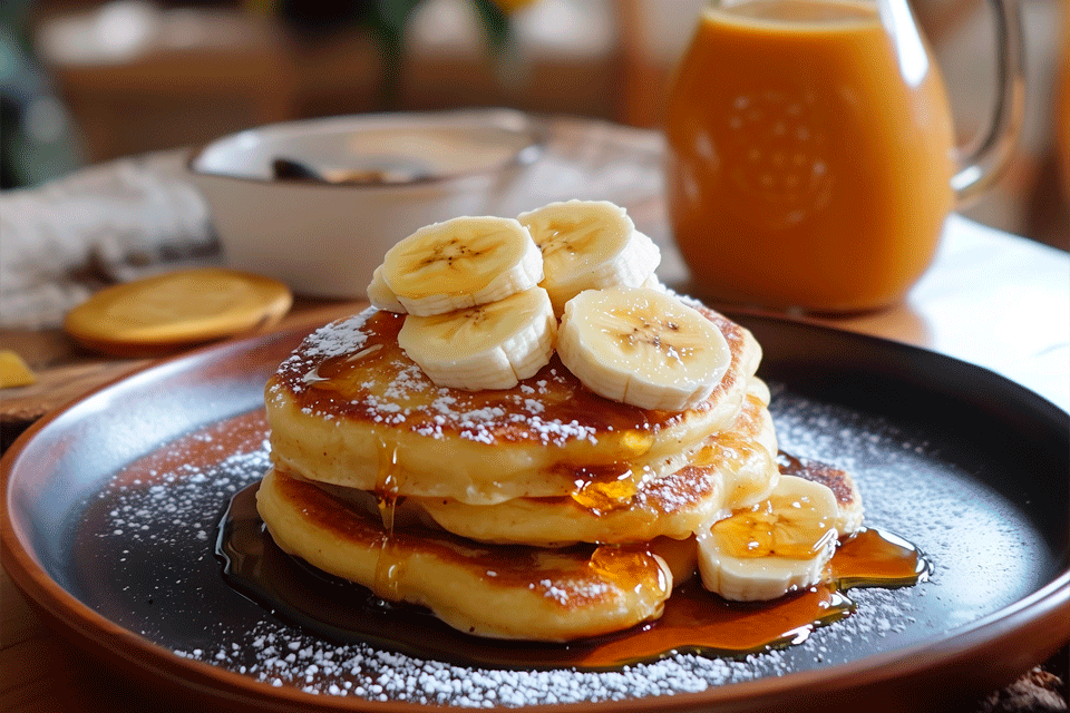 Panquecas de Banana e Aveia