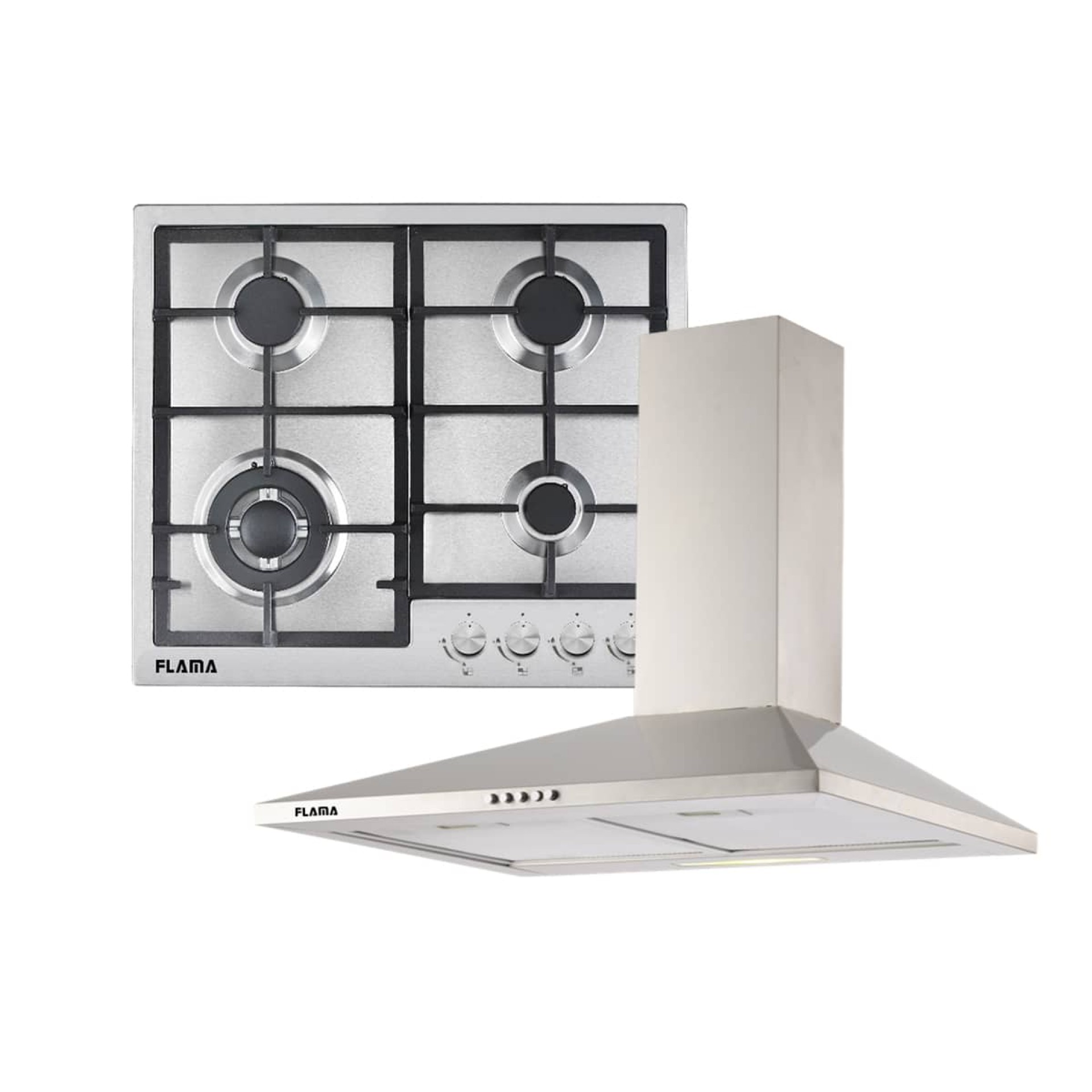 Conjunto Placa Gás + Exaustor Chaminé 9903FL