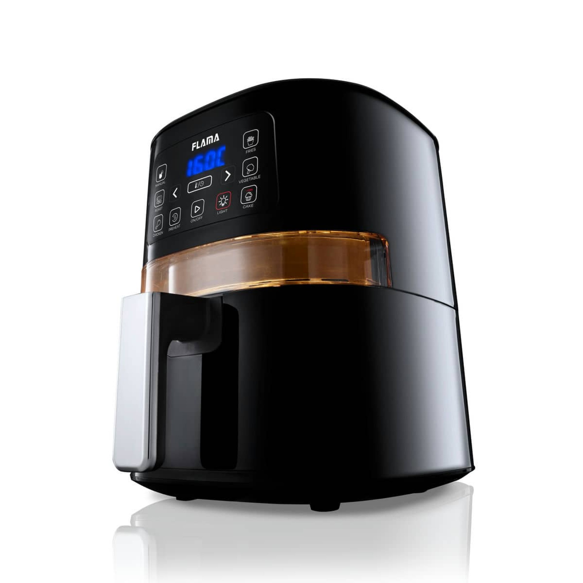 Fritadeira Sem Óleo Air Fryer 4L Preta - 4 Porções - 324.670.00.01 | FLAMA