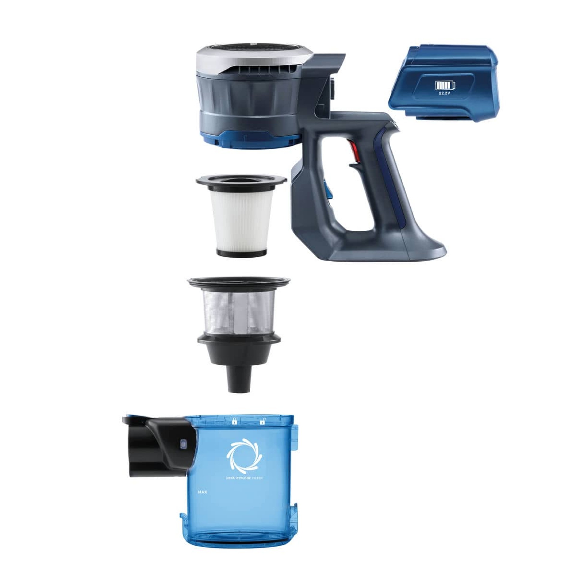 Aspirador Vertical 2 em 1 Sem Fios 22.2V 1643FL