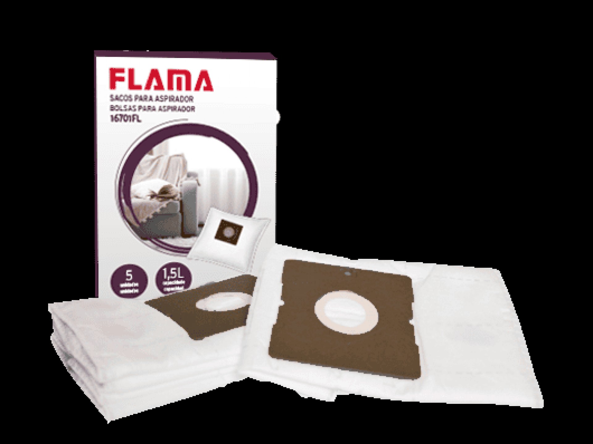 Embalagem 5 Sacos Para Aspirador 1670FL