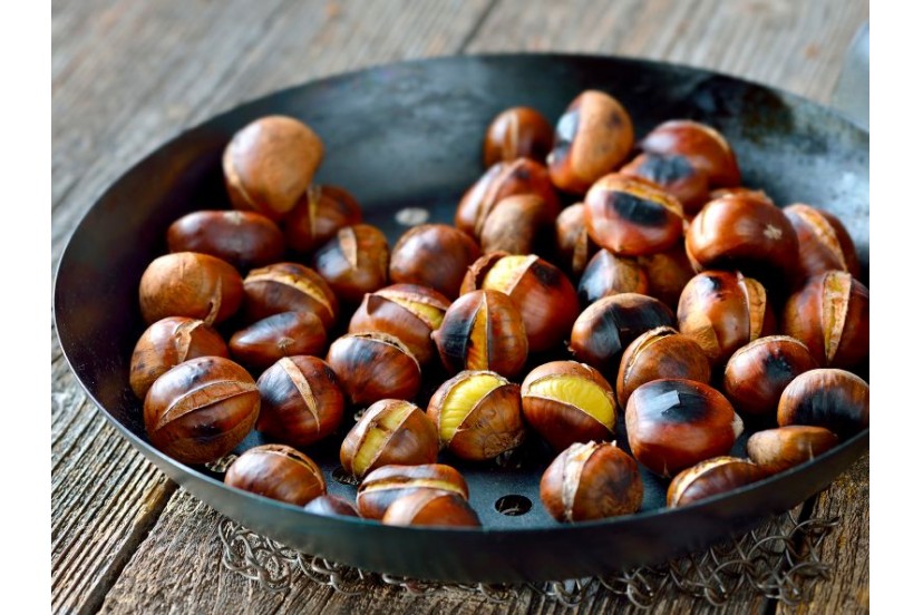Como assar castanhas no micro-ondas