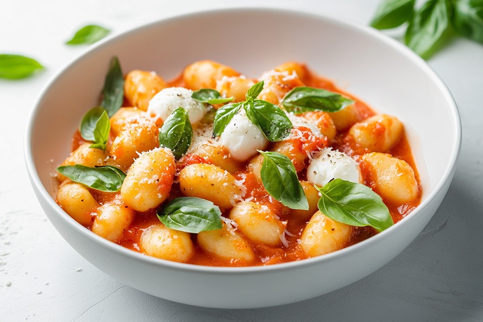 Gnochis com Ricotta no Micro-ondas Air Fryer