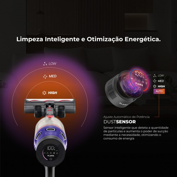 Aspirador Vertical ProExtreme Pet 85 Sem Fios 1648FL Aspirador Vertical ProExtreme Pet 85 Sem Fios 1648FL