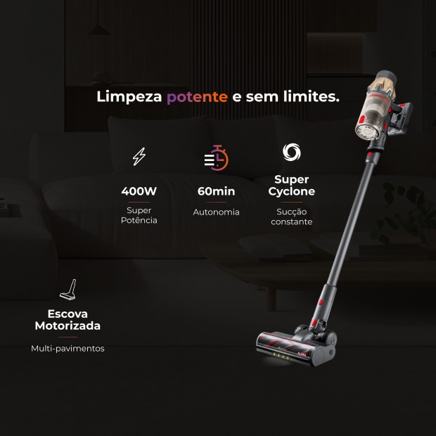 Aspirador Vertical ProForce 60 Sem Fios 1645FL Aspirador Vertical ProForce 60 Sem Fios 1645FL