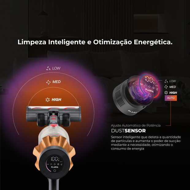 Aspirador Vertical ProForce Flex 75 Sem Fios 1647FL Aspirador Vertical ProForce Flex 75 Sem Fios 1647FL