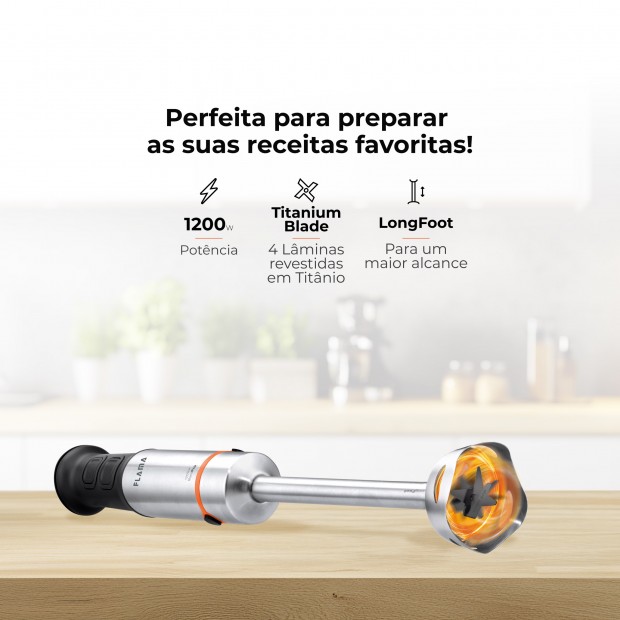 Varinha Mágica BlendPro QuadFlex LongFoot 1200W 2043FL Varinha Mágica BlendPro QuadFlex LongFoot 1200W 2043FL