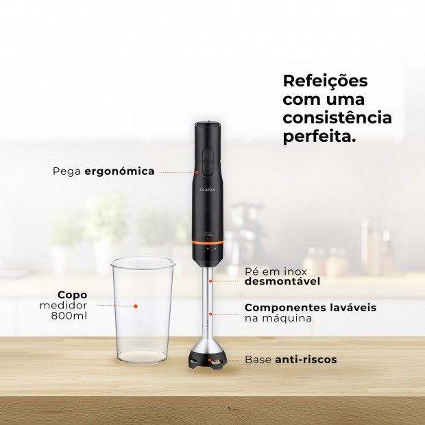 Varinha Mágica BlendEasy AntiScratch 1000W 2036FL Varinha Mágica BlendEasy AntiScratch 1000W 2036FL