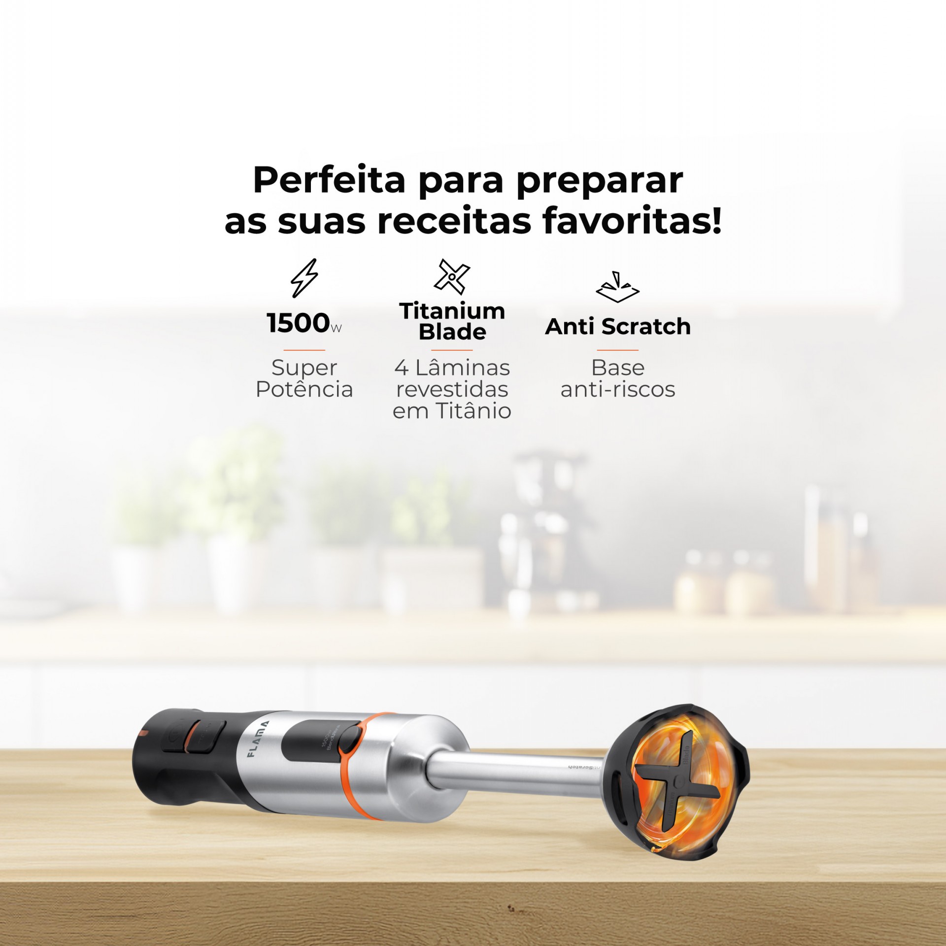 Varinha Mágica BlendUltra AntiScratch 1500W 2062FL