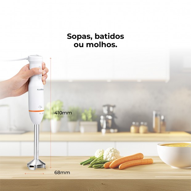 Varinha Mágica BlendEasy QuadBlade C/ Acessórios 850W 2052FL Varinha Mágica BlendEasy QuadBlade C/ Acessórios 850W 2052FL