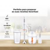 Varinha Mgica BlendEasy QuadBlade C/ Acessrios 850W 2052FL