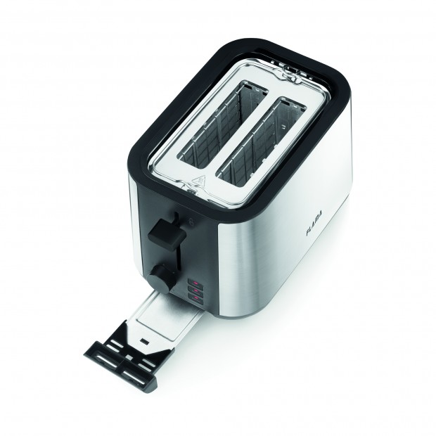 Torradeira Preta Inox 980W 961FL Torradeira Preta Inox 980W 961FL