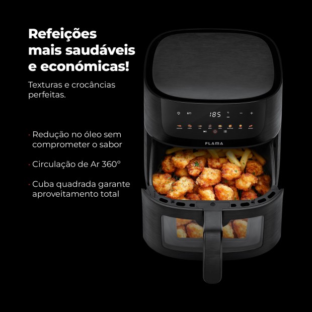 Fritadeira Sem leo Air Fryer C/ Janela 6L 644FL