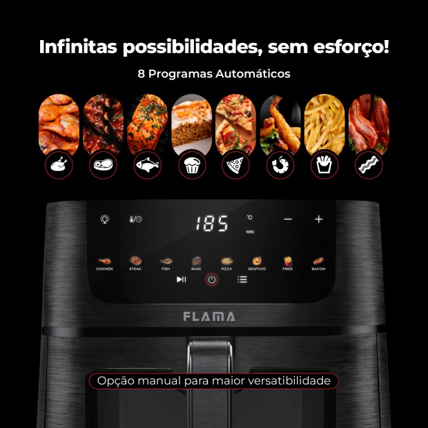Fritadeira Sem leo Air Fryer C/ Janela 6L 644FL