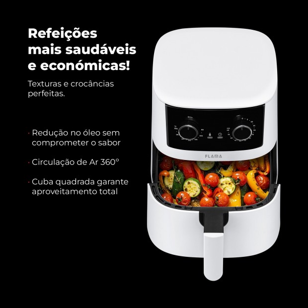 Fritadeira Sem leo Air Fryer 4.2L Branca 645FL