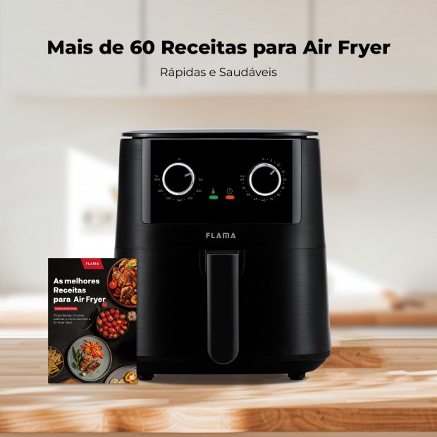 Fritadeira Sem leo Air Fryer 4.2L Preta 646FL