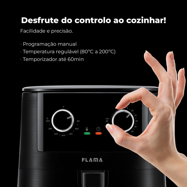 Fritadeira Sem leo Air Fryer 4.2L Preta 646FL