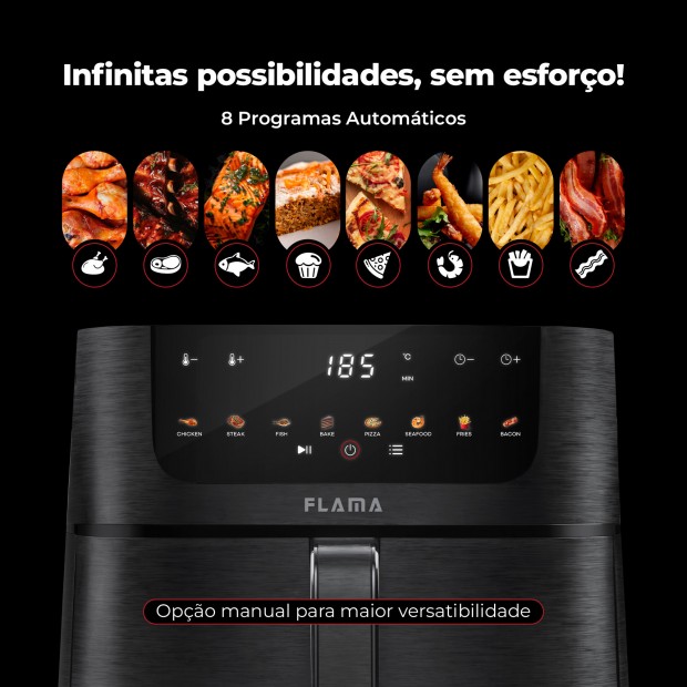 Fritadeira Sem leo Air Fryer 8L 648FL