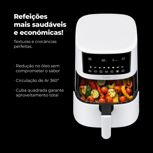 Fritadeira Sem leo Air Fryer 4.2L Branca 657FL