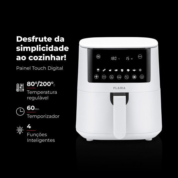 Fritadeira Sem leo Air Fryer 4.2L Branca 657FL