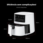 Fritadeira Sem leo Air Fryer 4.2L Branca 657FL
