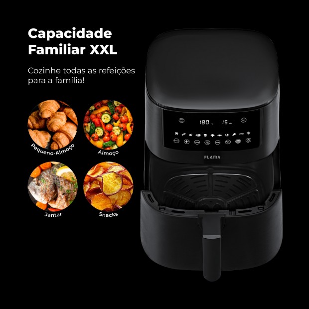Fritadeira Sem leo Air Fryer 7L Preta 682FL