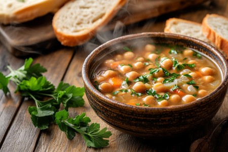 Sopa de Gro no Robot de Cozinha