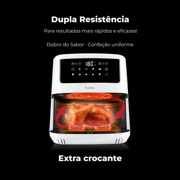 Fritadeira Sem leo Air Fryer Dupla Resistncia 691FL