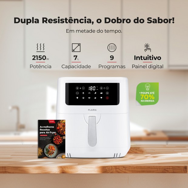 Fritadeira Sem leo Air Fryer Dupla Resistncia 691FL