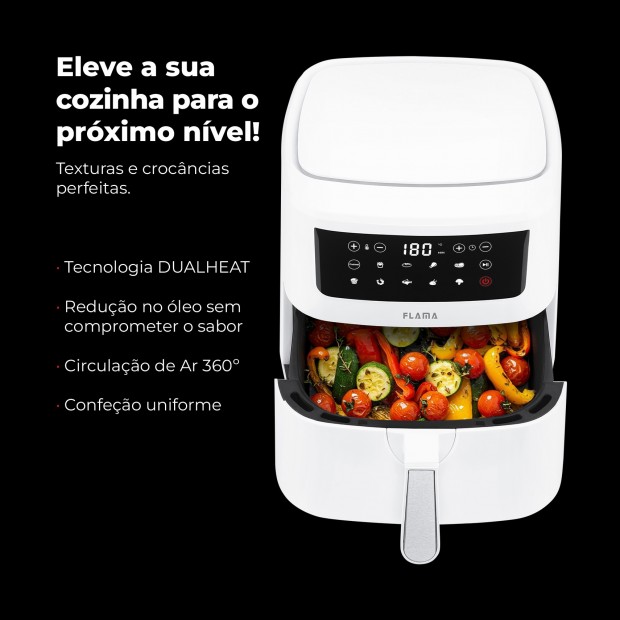 Fritadeira Sem leo Air Fryer Dupla Resistncia 691FL