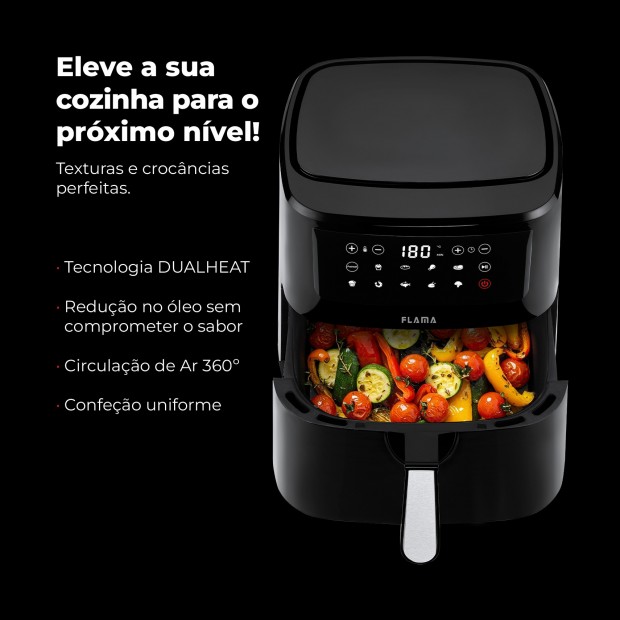 Fritadeira Sem leo Air Fryer Dupla Resistncia 692FL