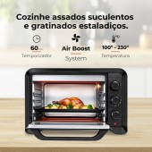 Mini Forno de Convecção 35L 1600W 1537FL Mini Forno de Convecção 35L 1600W 1537FL