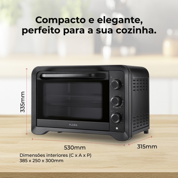 Mini Forno de Convecção 35L 1600W 1537FL Mini Forno de Convecção 35L 1600W 1537FL