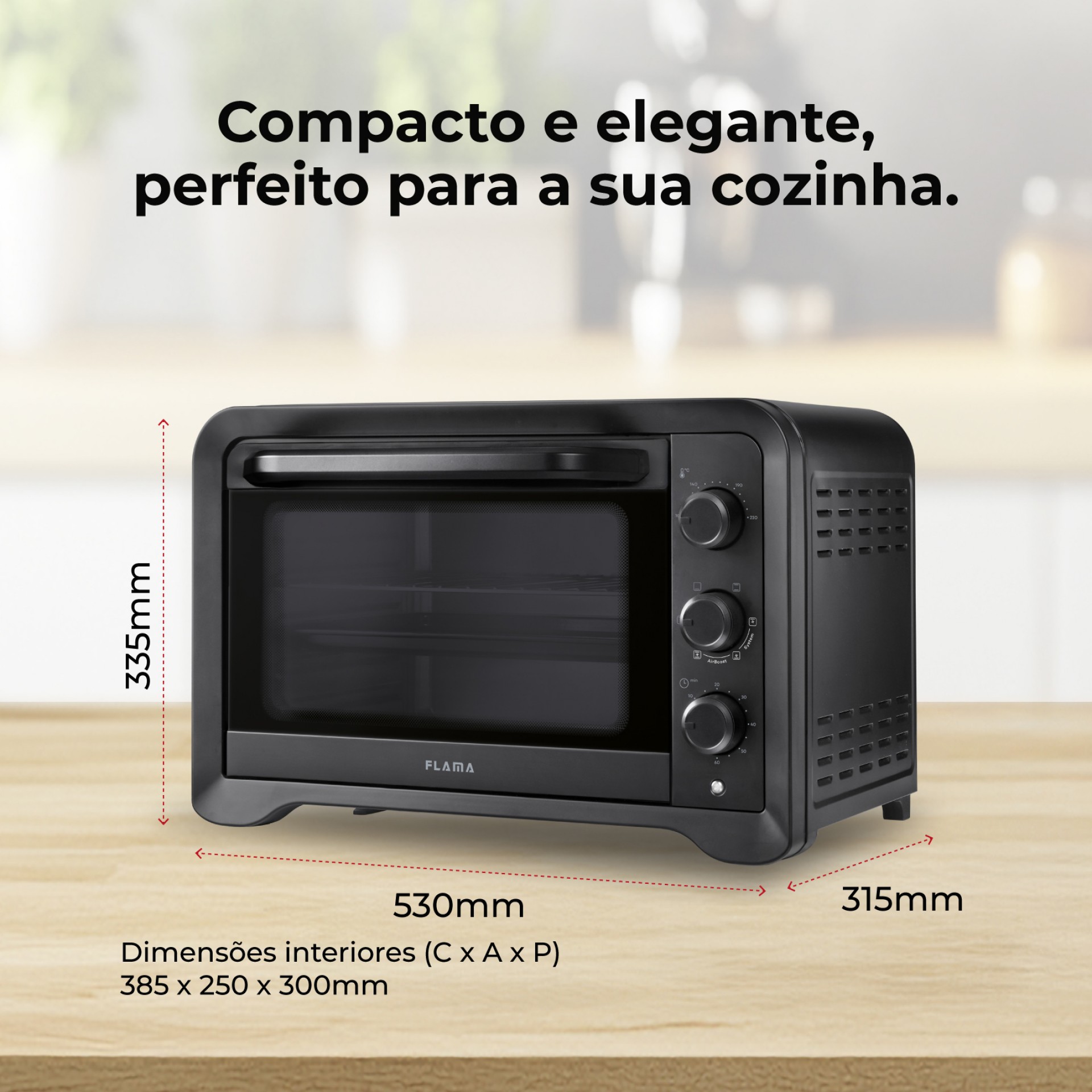 Mini Forno de Convecção 35L 1600W 1537FL