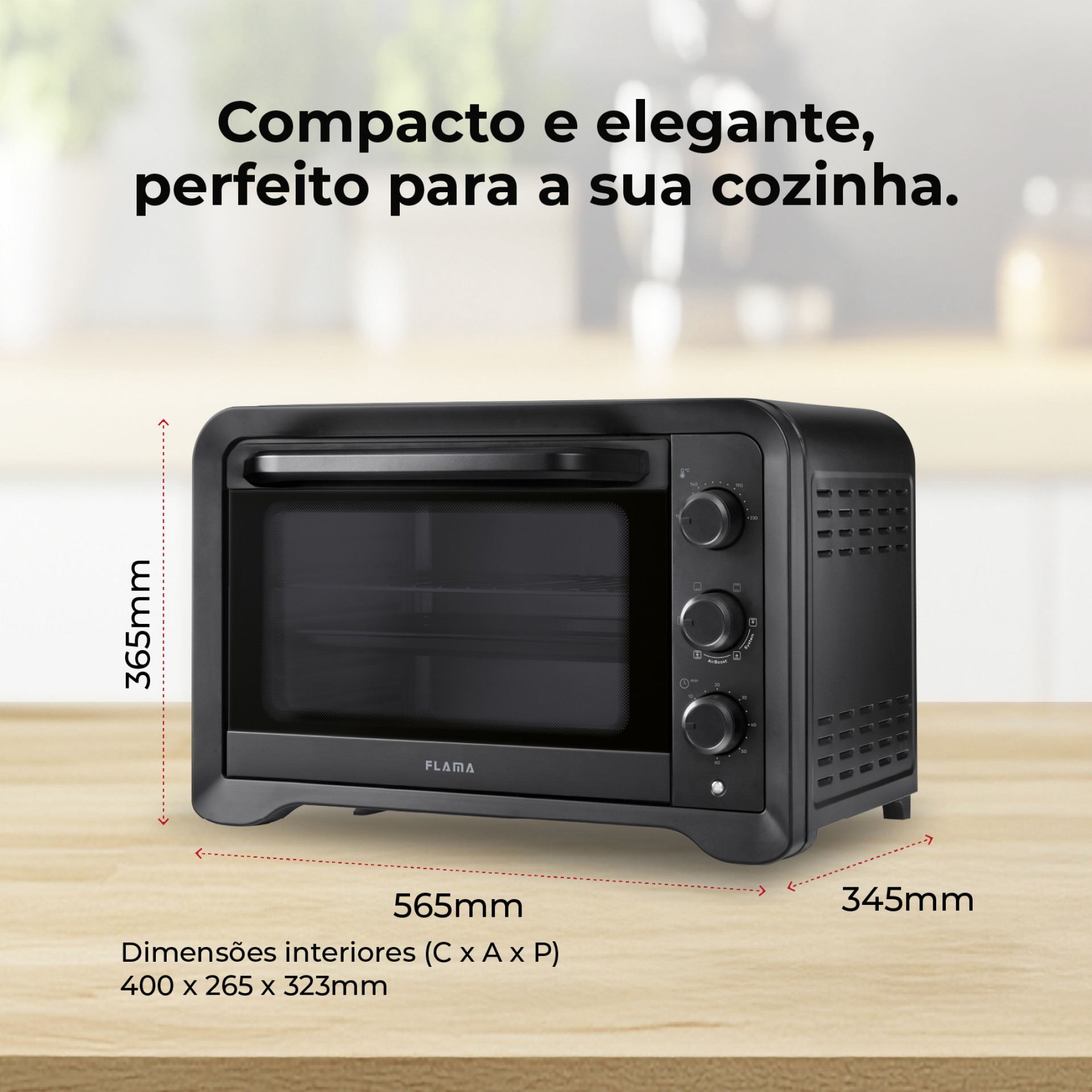 Mini Forno de Convecção 45L 2000W 1538FL