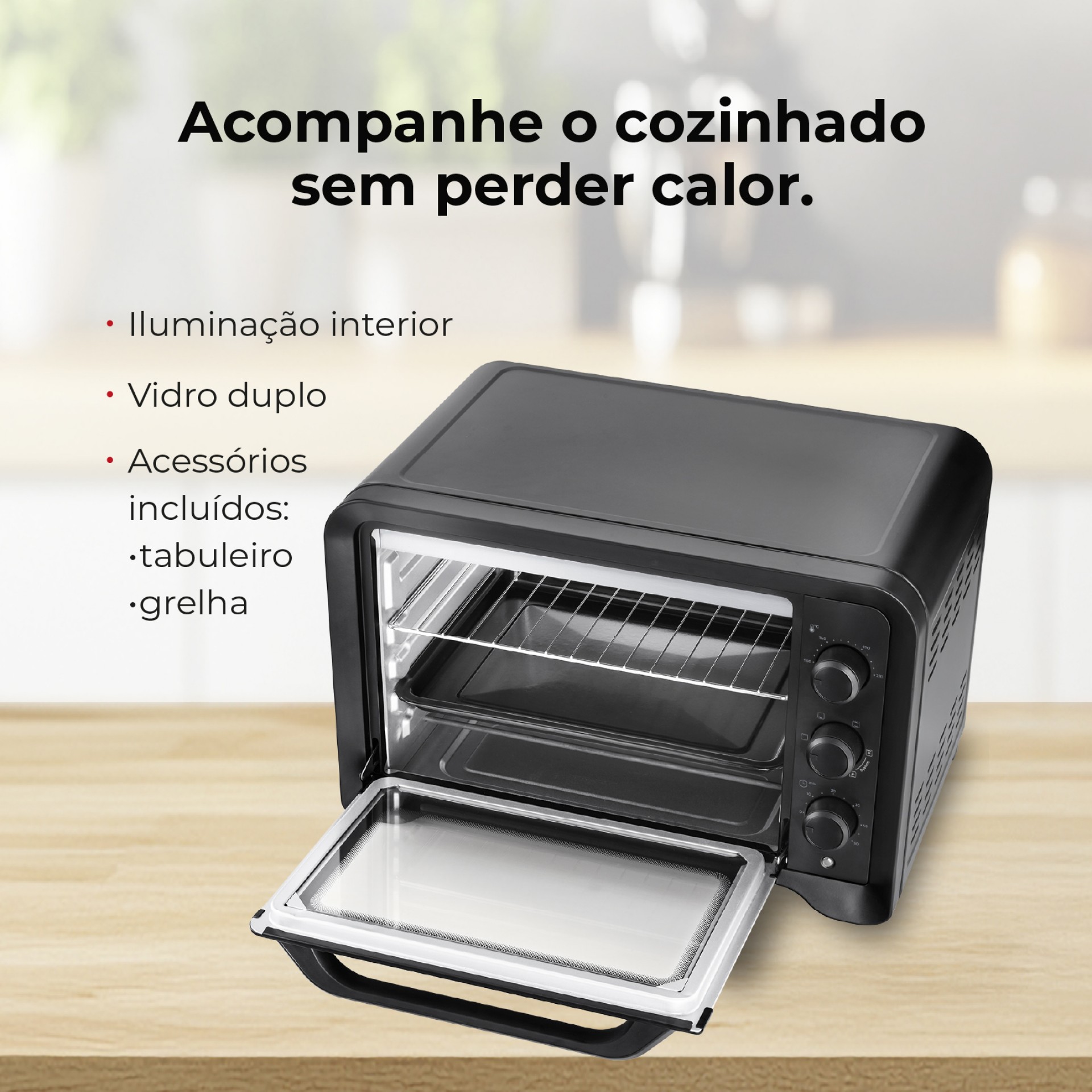 Mini Forno de Convecção 60L 2000W 1539FL