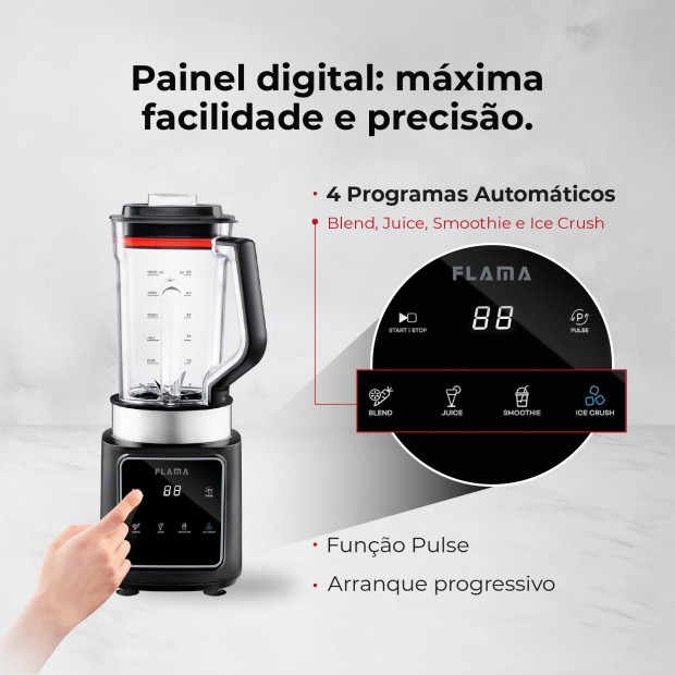 Liquidificadora Digital 1500W Com Copo Tritan 2253FL Liquidificadora Digital 1500W Com Copo Tritan 2253FL