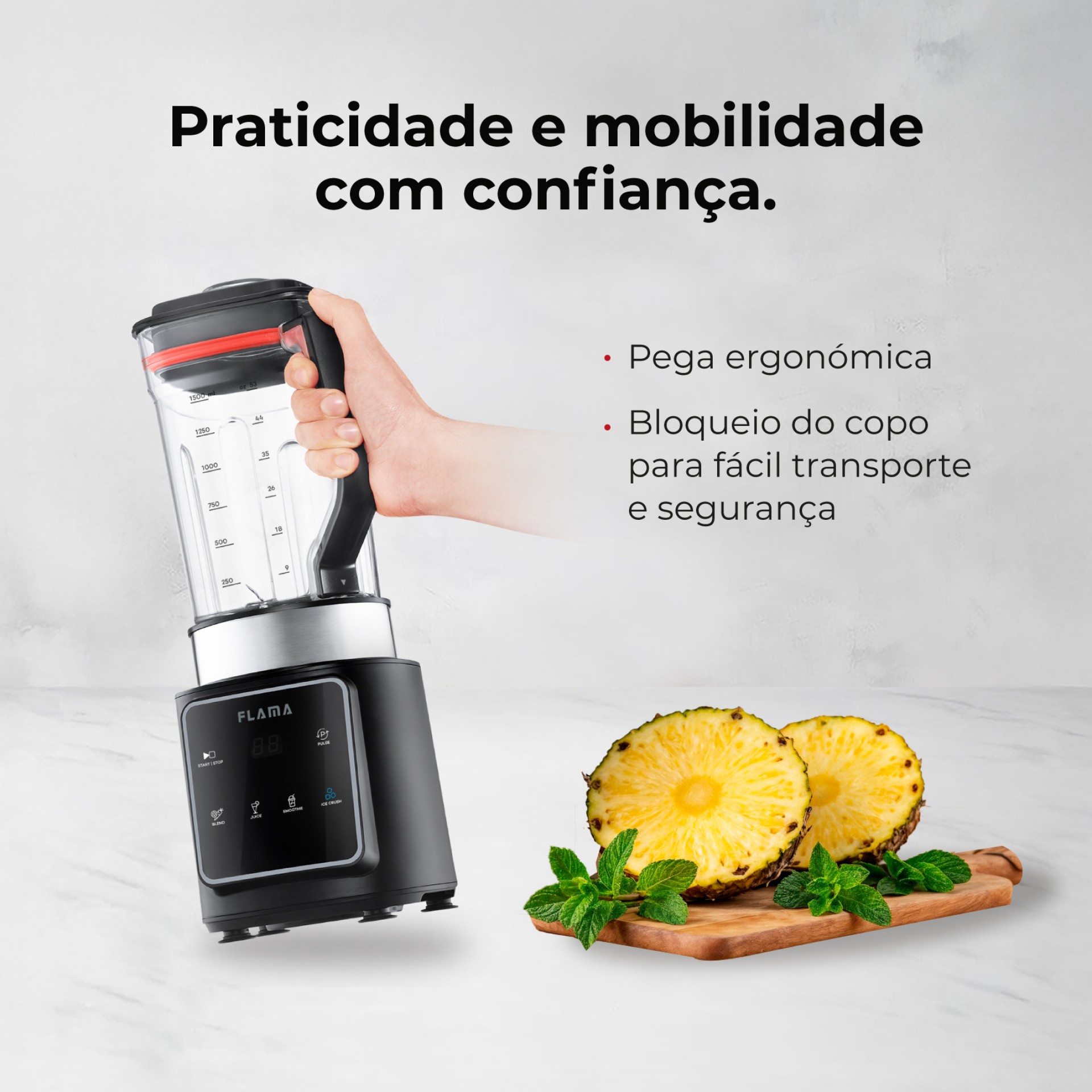 Liquidificadora Digital 1500W Com Copo Tritan 2253FL