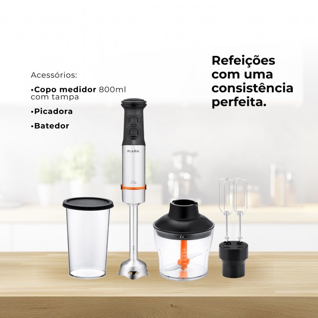 Varinha Mágica BlendPro QuadFlex C/ Acessórios 1200W 2053FL Varinha Mágica BlendPro QuadFlex C/ Acessórios 1200W 2053FL