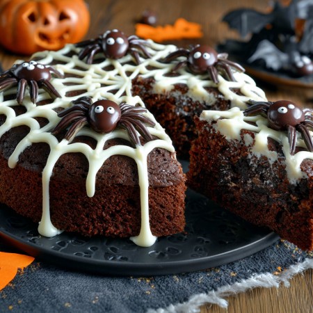 Receitas Halloween - Bolo Aranha